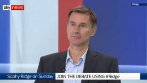 Conservative Party leadership candidate, Jeremy Hunt MP, supports reduction in abortion time limit