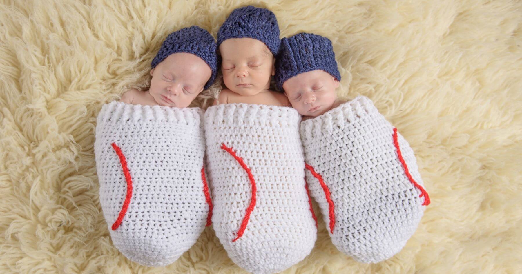 Ten-week premature, 1 in 200 million, identical triplets born to couple in Worcestershire