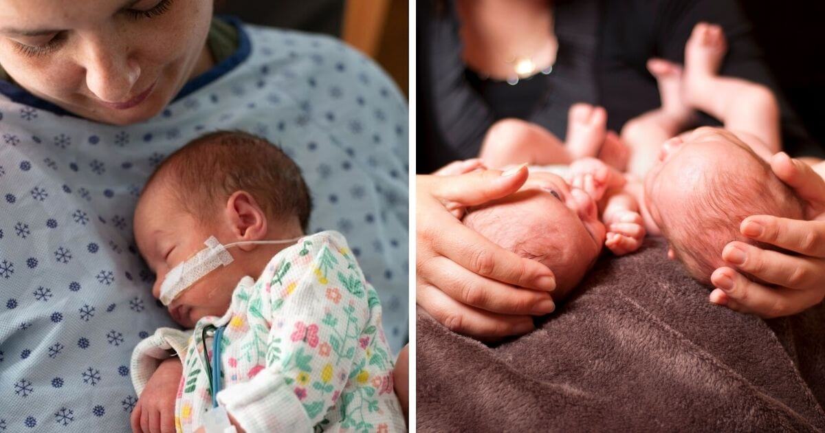 Mum records video of siblings meeting their prematurely born twin brother and sister for the first time