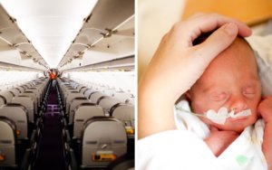US Flight attendant delivers and resuscitates premature baby girl in plane bathroom