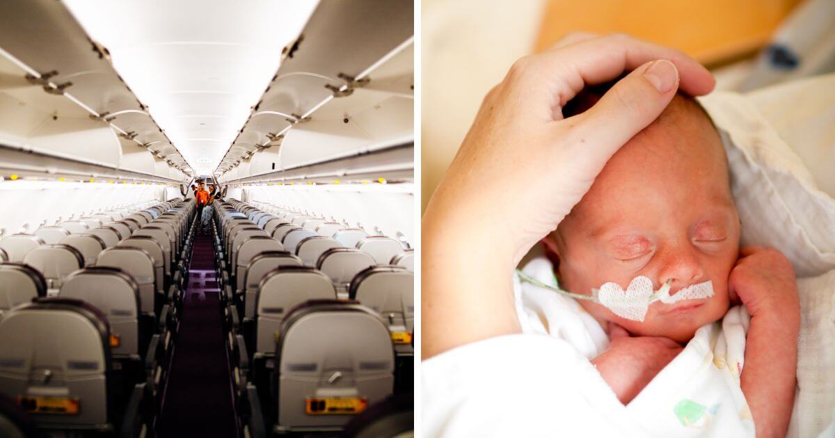 US Flight attendant delivers and resuscitates premature baby girl in plane bathroom