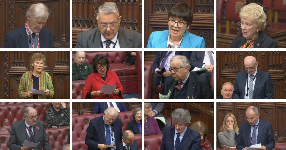Large number of Peers speak out against introducing buffer zones