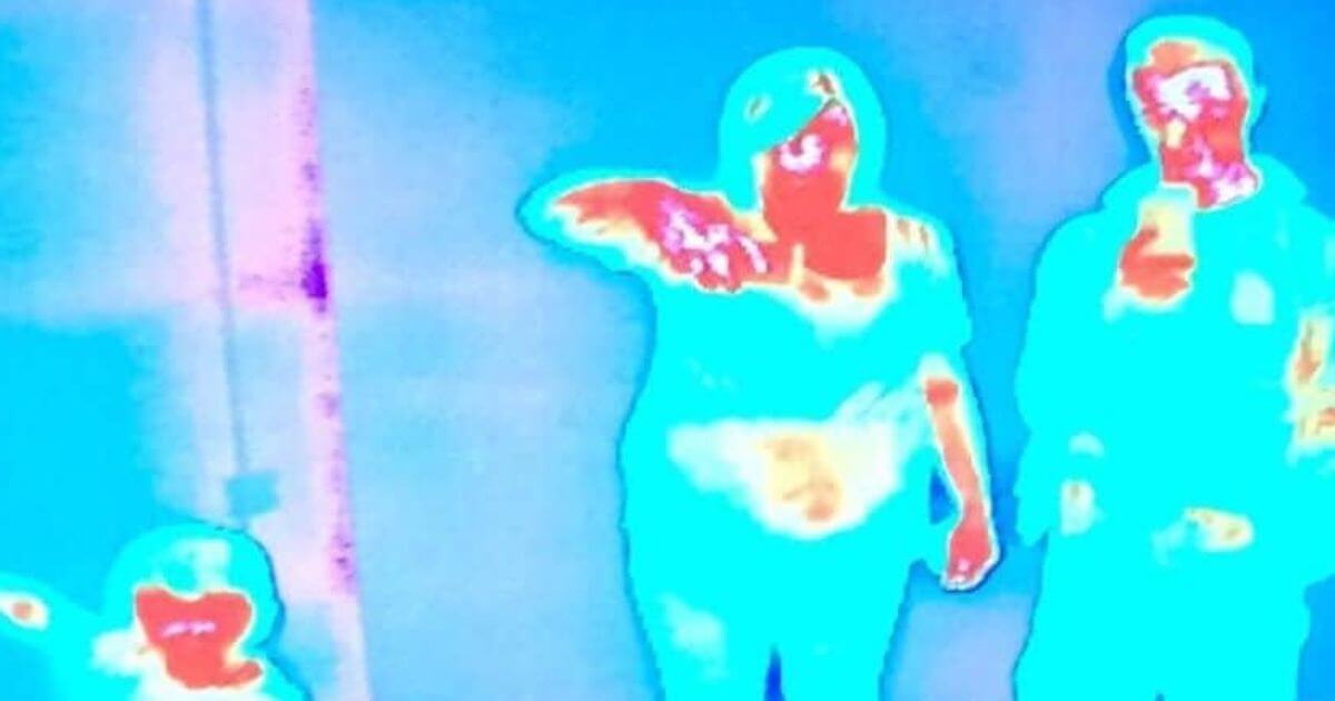 Thermal image at theme park shows unborn baby