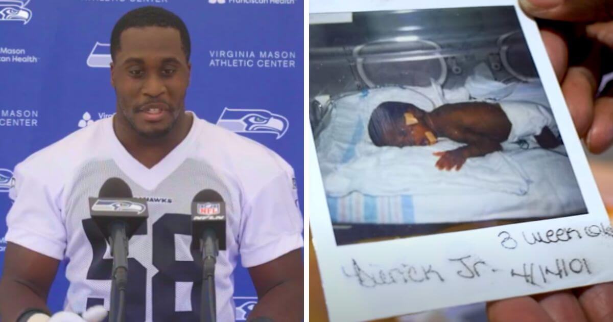 Footballer born 4 months early and given a 1% chance of survival is now gearing up for his first NFL season