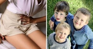 Three baby brothers born after miscarriage all born on the same day years apart