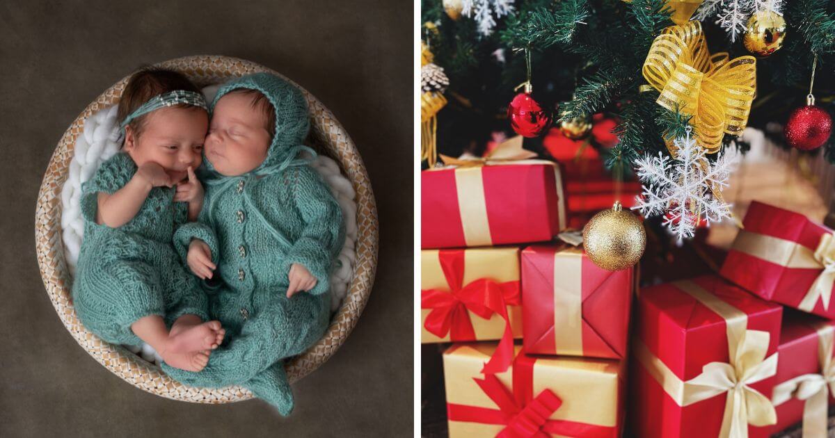 Heartwarming news as twins born at 27 weeks get ready for Christmas at home