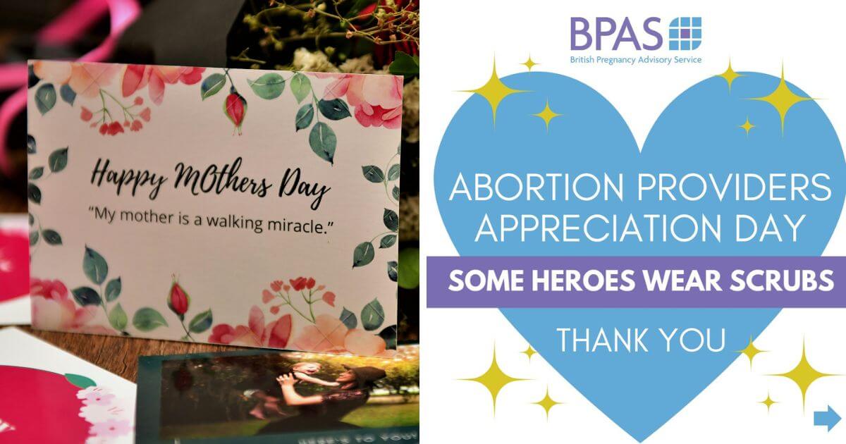 Britain's largest abortion provider attempts to hijack Mother's day by 'celebrating' abortion providers instead