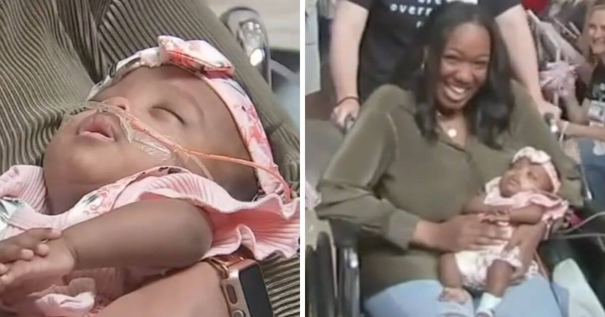 Tiny premmie weighing just 1lb and born at just 22 weeks finally goes home