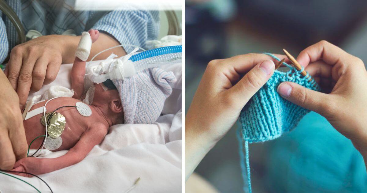 Woman makes hundreds of hats to help very premature babies