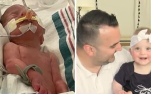 Surprise premature baby airlifted to hospital from Caribbean island 