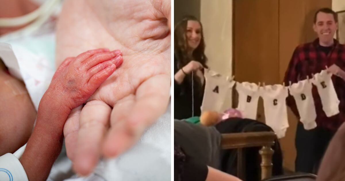 Mum struggling with fertility issues gives birth to quintuplets at only 24 weeks