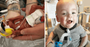 Baby born weighing barely a pound goes home from hospital after 350 days