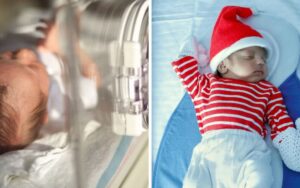 Christmas in hospital made special for little baby with Down’s syndrome