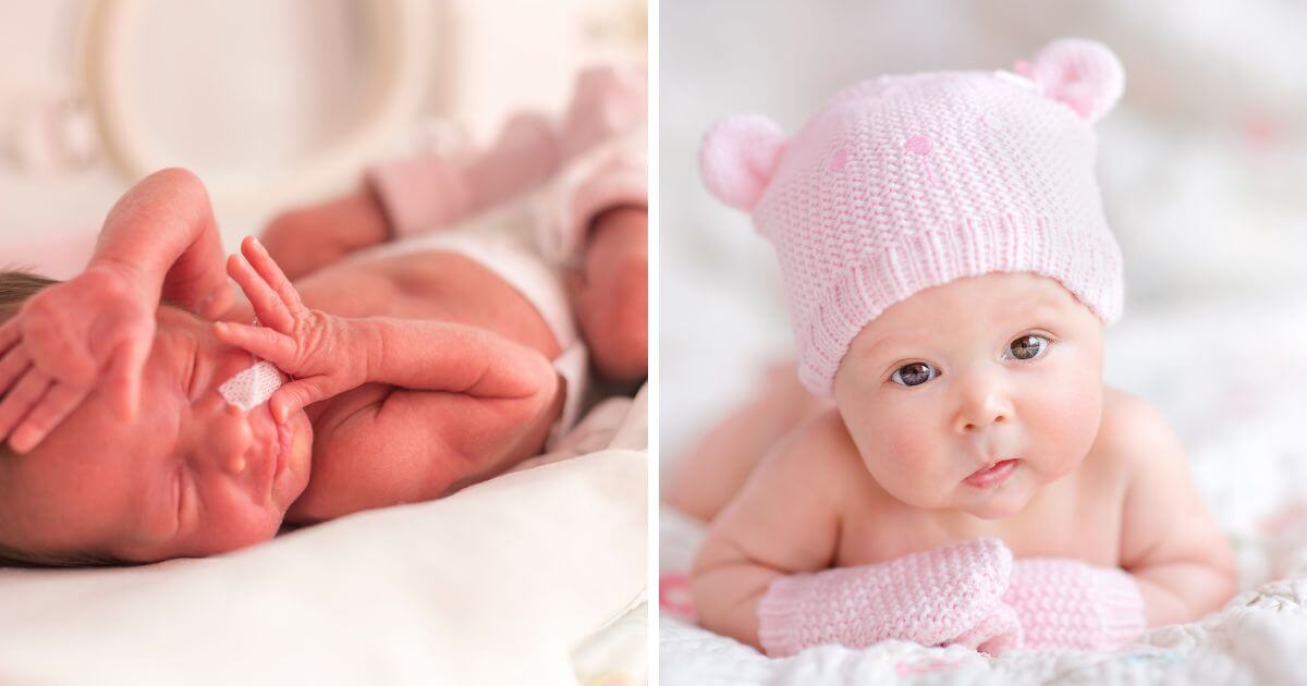 Baby girl born three months early leaves hospital on her first birthday