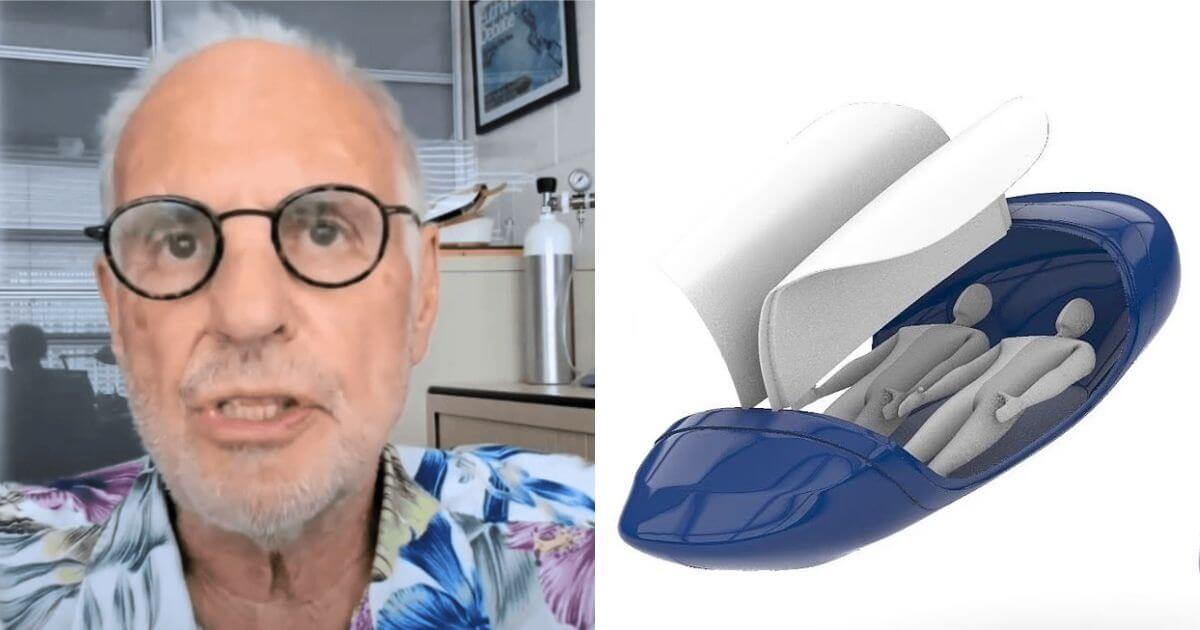 Double gas chamber suicide pod for couples, Dr Death's latest invention