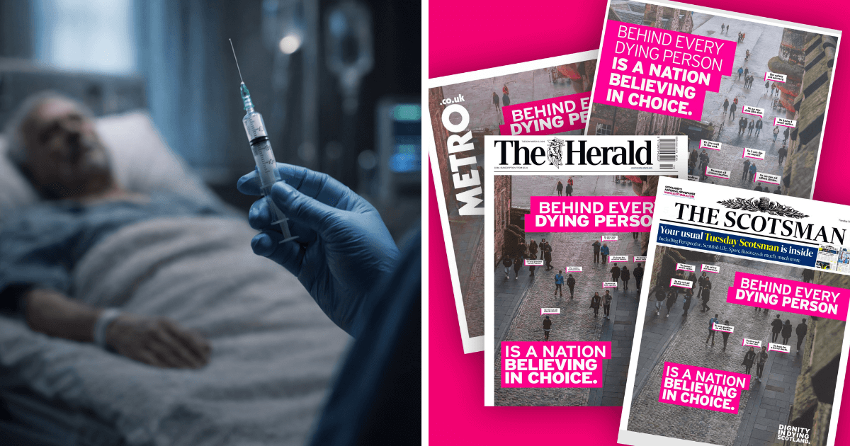 Assisted suicide pressure group splashes on newspaper ads, prompting major backlash