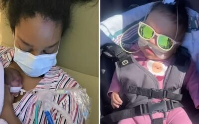 Premature baby girl finally leaves the NICU after 236 days