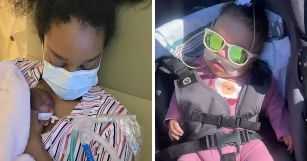 Premature baby girl finally leaves the NICU after 236 days