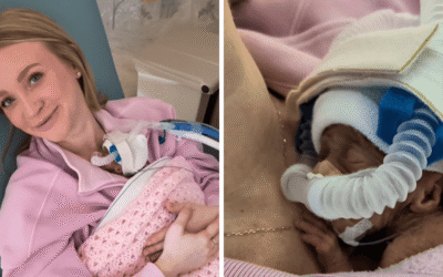 Mum offered abortion finally holds premature daughter after life-threatening pregnancy