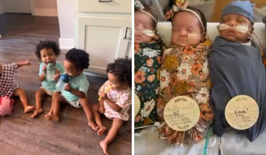 World’s most premature surviving quadruplets celebrate second birthday ‘healthy and happy’