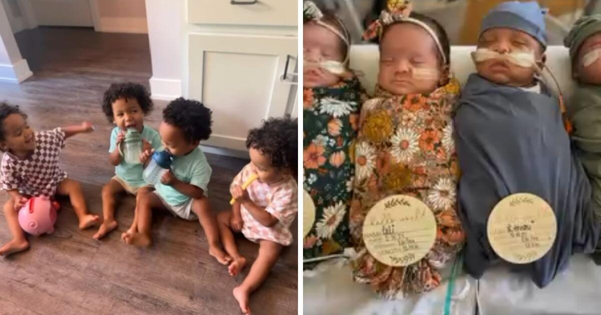 World’s most premature surviving quadruplets celebrate second birthday ‘healthy and happy’
