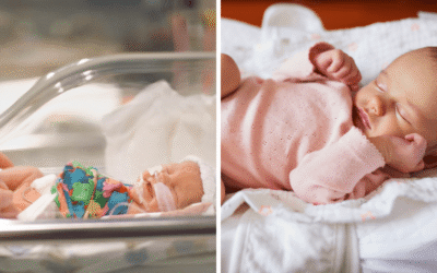 Born at 25 weeks with two holes in her heart – but now she’s thriving