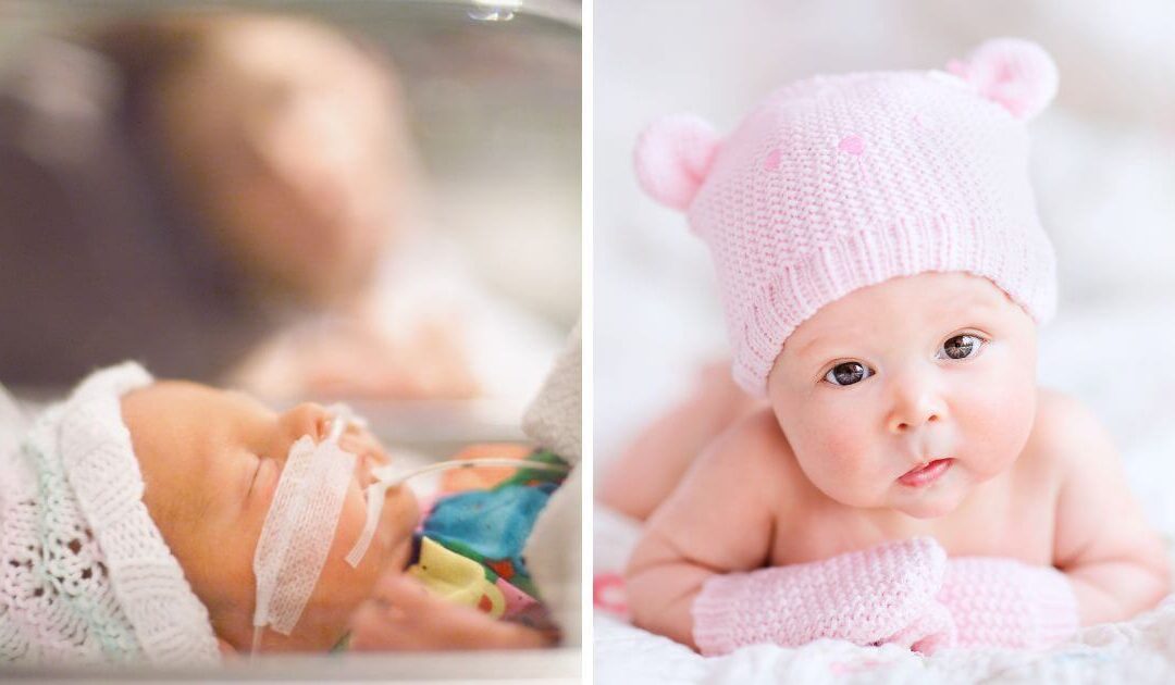 Born at just 27 weeks, she’s finally home with her sister