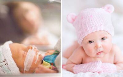 Born at just 27 weeks, she’s finally home with her sister