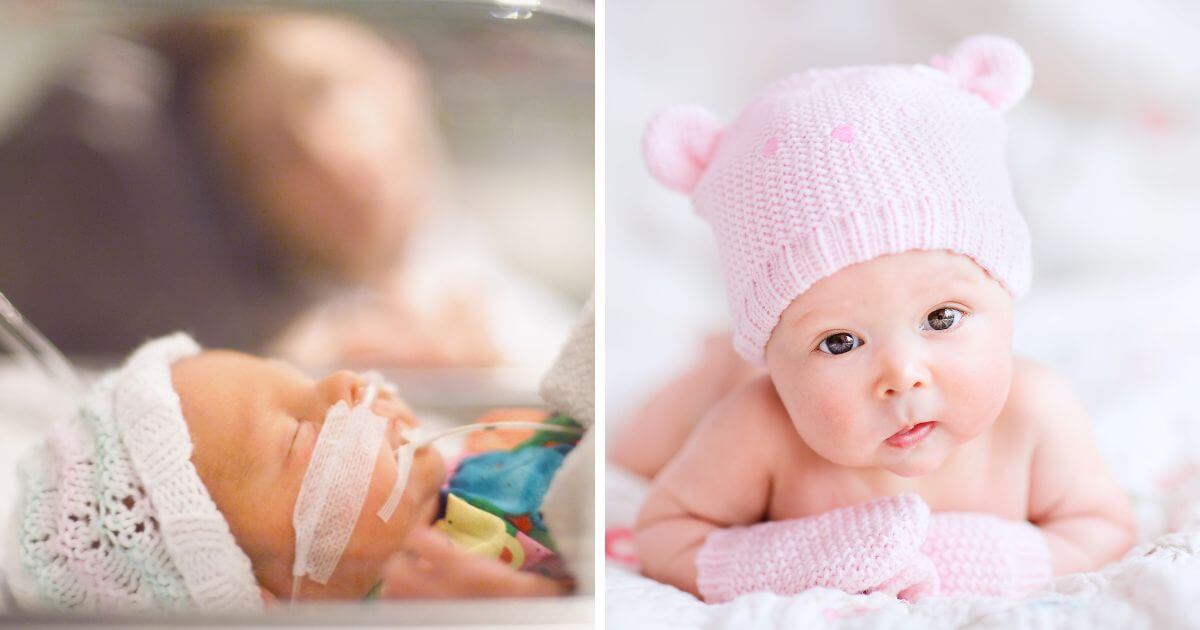 Born at just 27 weeks, she's finally home with her sister