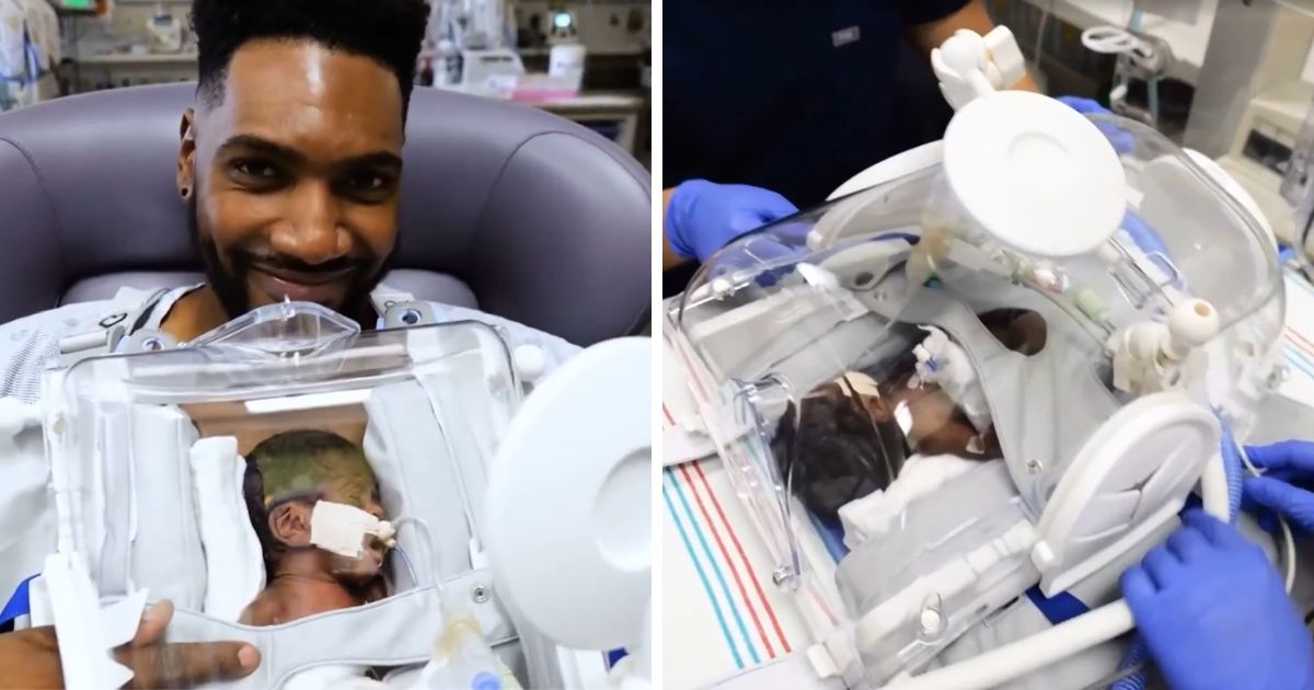'Skincubator' allows premmie twins born at 26 weeks to receive 'kangaroo care'